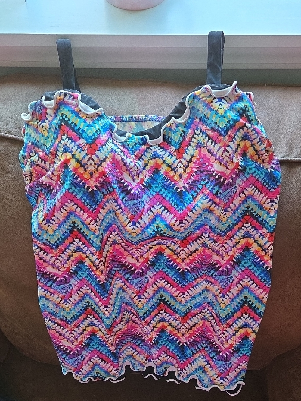 Profile By Gottex Multicolor Chevron Women’s Swim Top